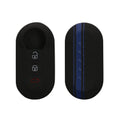 kwmobile Car Key Cover compatible with Fiat Lancia 3-Button Flip Car Key Cover