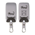 kwmobile Car Key Cover Compatible with Renault 4-Button Smartkey (Keyless Go Only) Faux Leather Protective Case Key Fob Cover