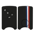 kwmobile Car Key Cover Compatible with Renault 4-Button Smartkey (Keyless Go Only) Faux Leather Protective Case Key Fob Cover