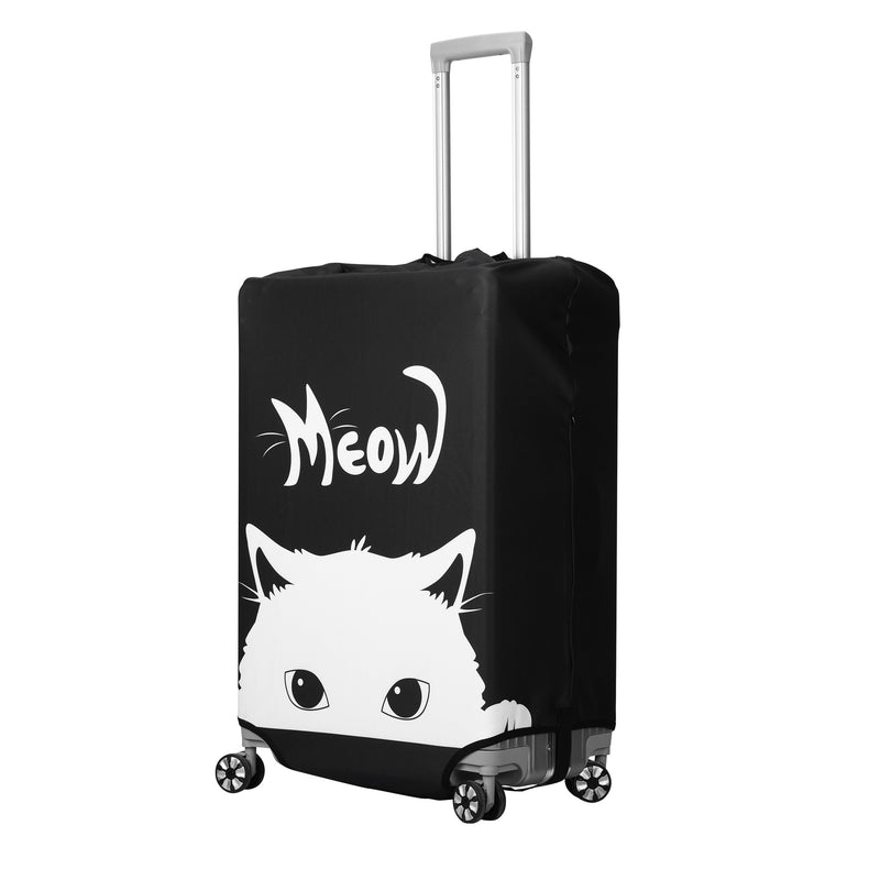 kwmobile Suitcase Cover - Elastic Suitcase Protector with Zipper - Travel Luggage Cover Case