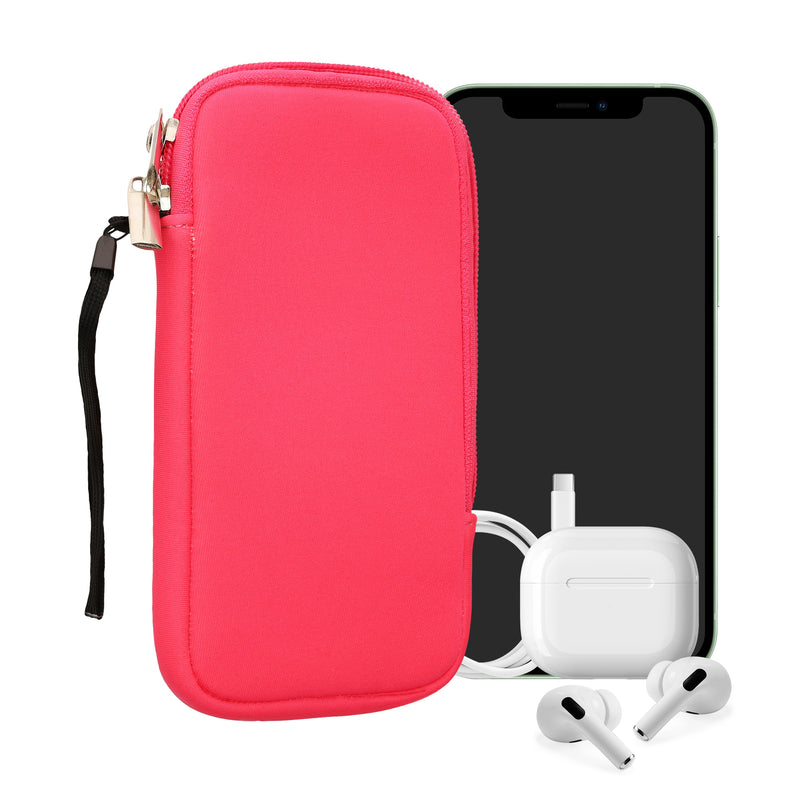 kwmobile Phone Pouch for Smartphones - 4.5" - Phone Bag 14.4 x 8.3 cm Inner Dimensions