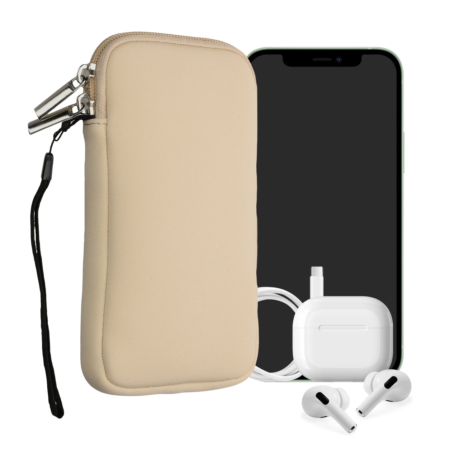 kwmobile Phone Pouch for Smartphones - 4.5" - Phone Bag 14.4 x 8.3 cm Inner Dimensions