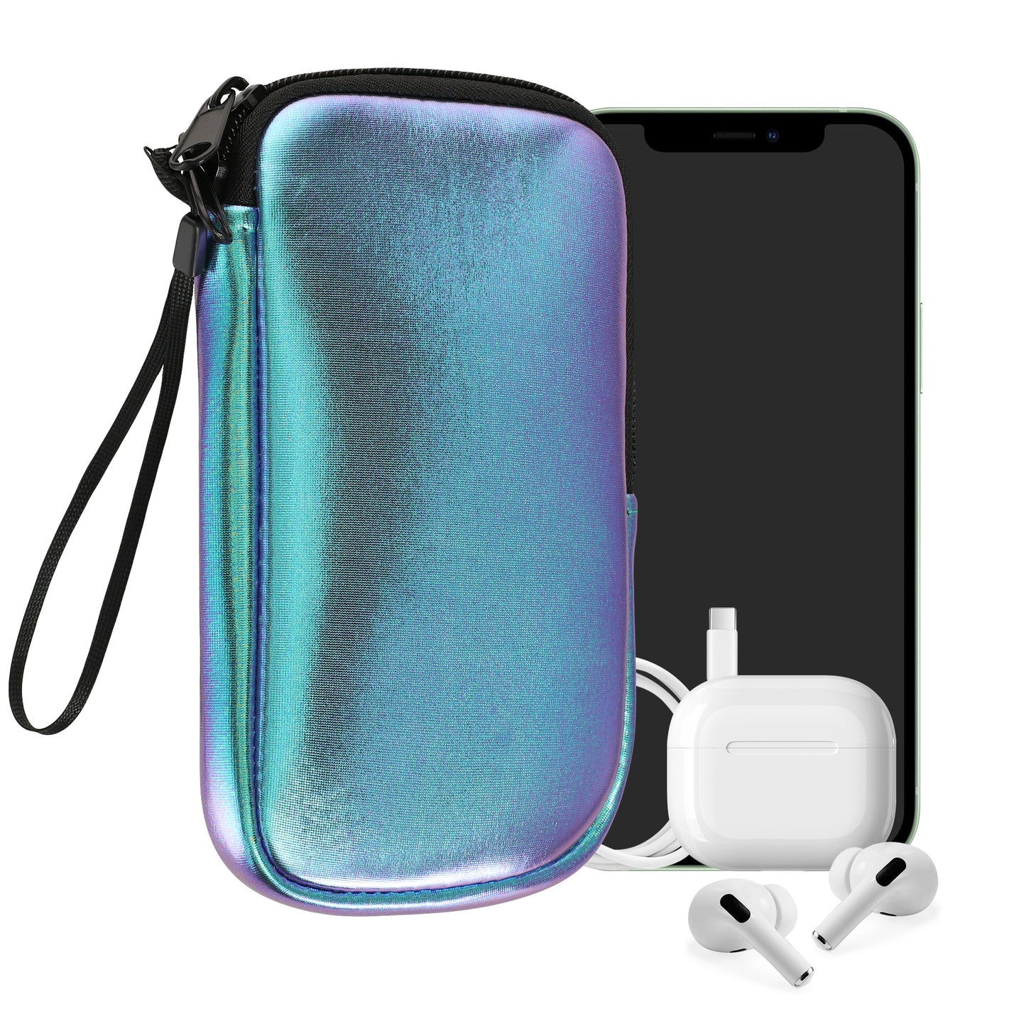 kwmobile Phone Pouch for Smartphones - 4.5" - Phone Bag 14.4 x 8.3 cm Inner Dimensions