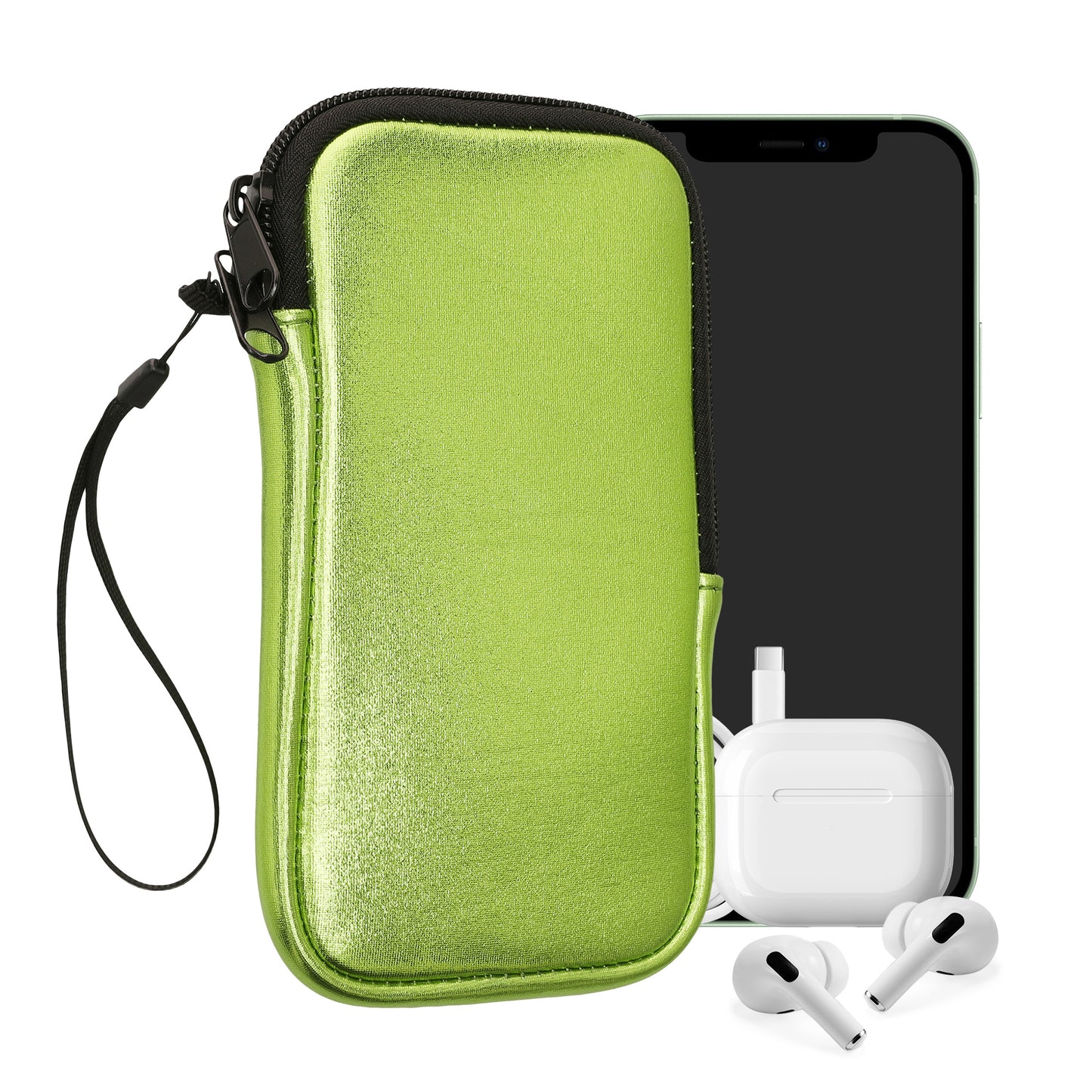 kwmobile Phone Pouch for Smartphones - 4.5" - Phone Bag 14.4 x 8.3 cm Inner Dimensions