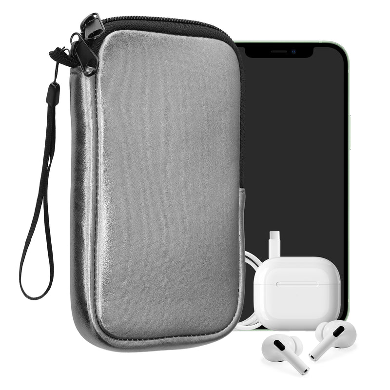 kwmobile Phone Pouch for Smartphones - 4.5" - Phone Bag 14.4 x 8.3 cm Inner Dimensions