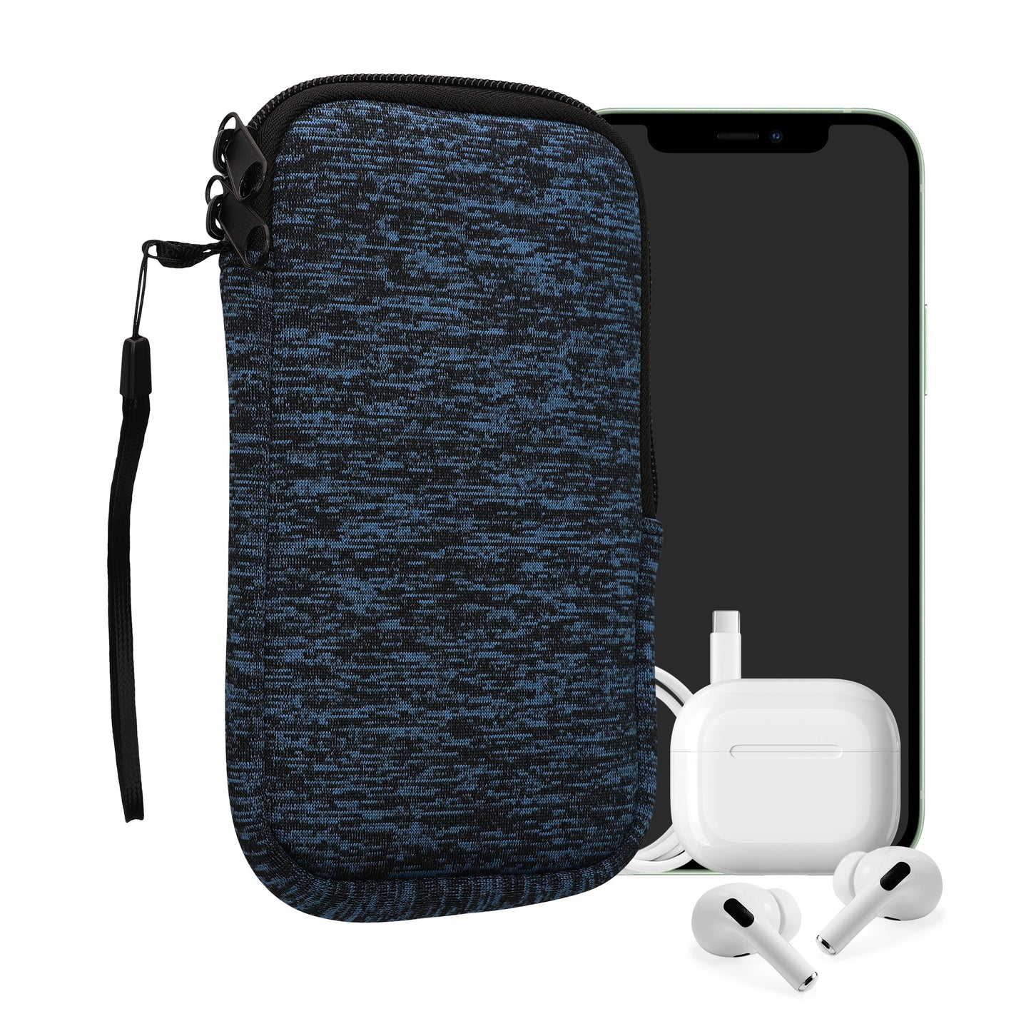 kwmobile Phone Pouch for Smartphones - 4.5" - Phone Bag 14.4 x 8.3 cm Inner Dimensions
