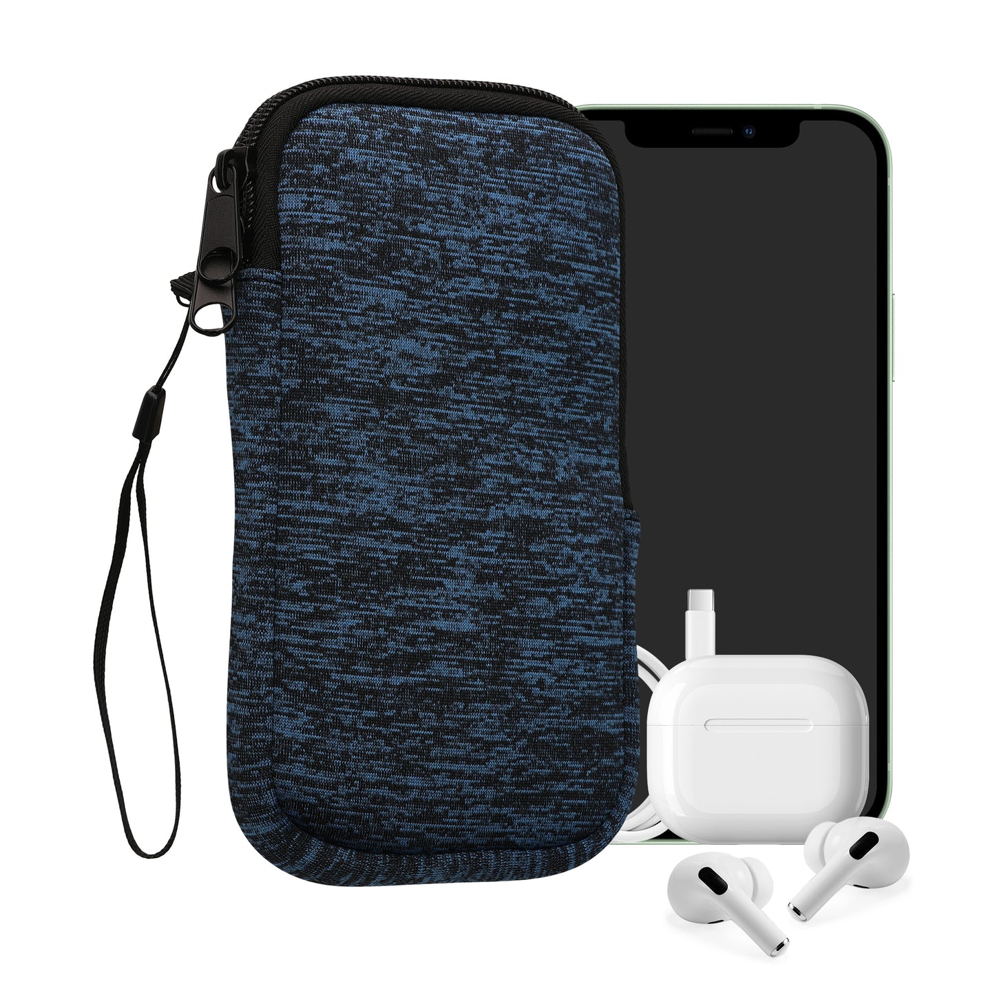 kwmobile Phone Pouch for Smartphones - 4.5" - Phone Bag 14.4 x 8.3 cm Inner Dimensions