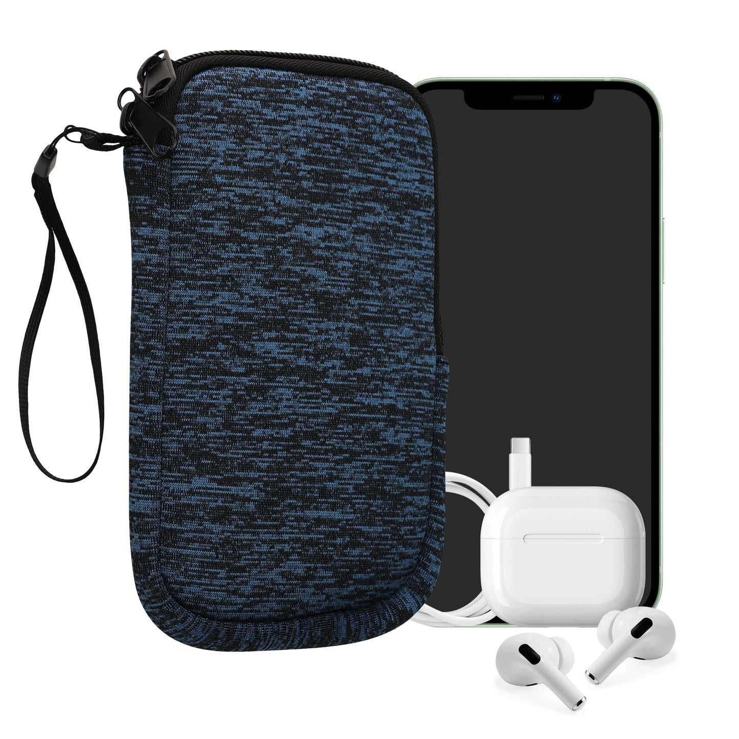 kwmobile Phone Pouch for Smartphones - 4.5" - Phone Bag 14.4 x 8.3 cm Inner Dimensions