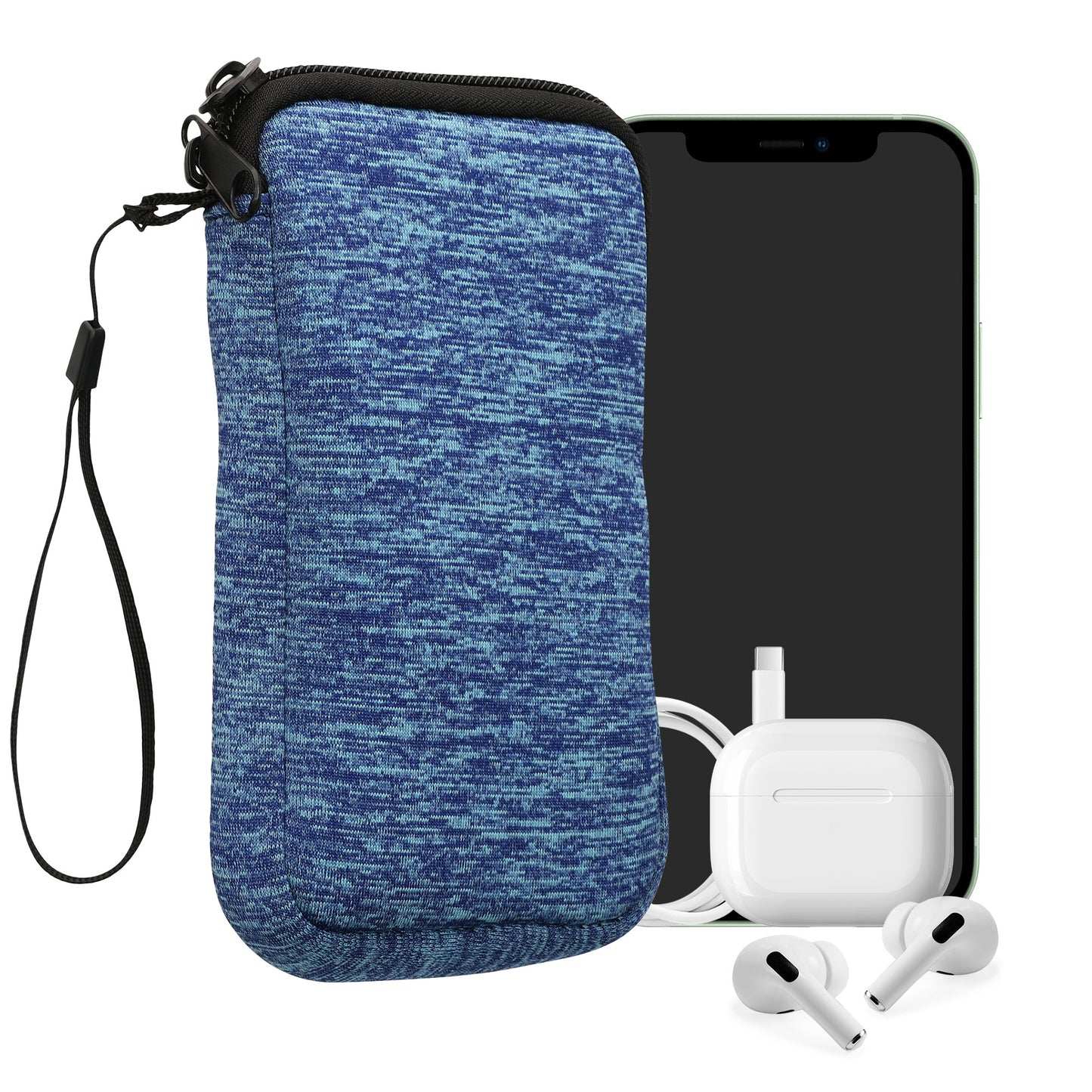 kwmobile Phone Pouch for Smartphones - 4.5" - Phone Bag 14.4 x 8.3 cm Inner Dimensions