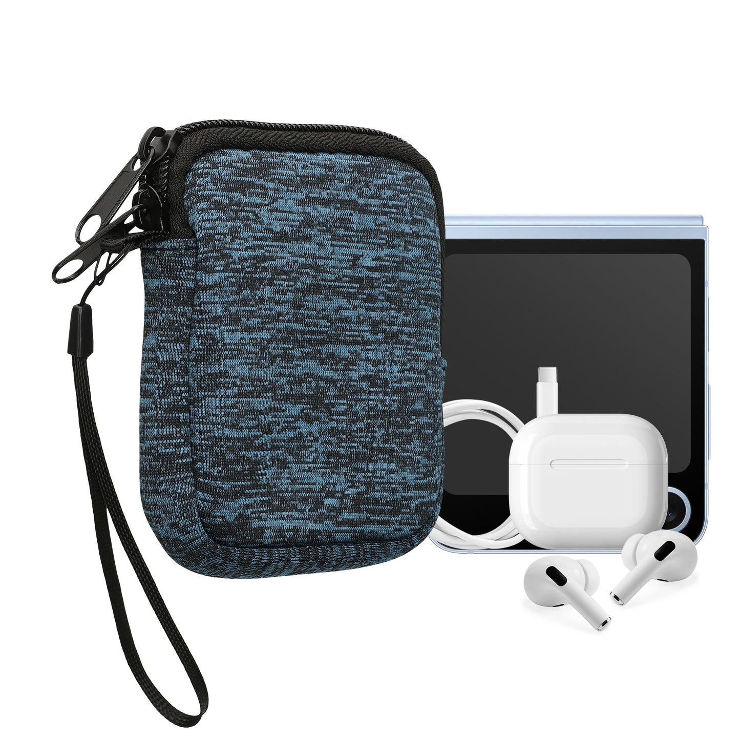 kwmobile Phone Pouch for Smartphones - 4.5" - Phone Bag 14.4 x 8.3 cm Inner Dimensions