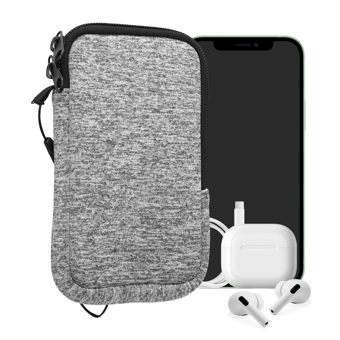 kwmobile Phone Pouch for Smartphones - 4.5" - Phone Bag 14.4 x 8.3 cm Inner Dimensions