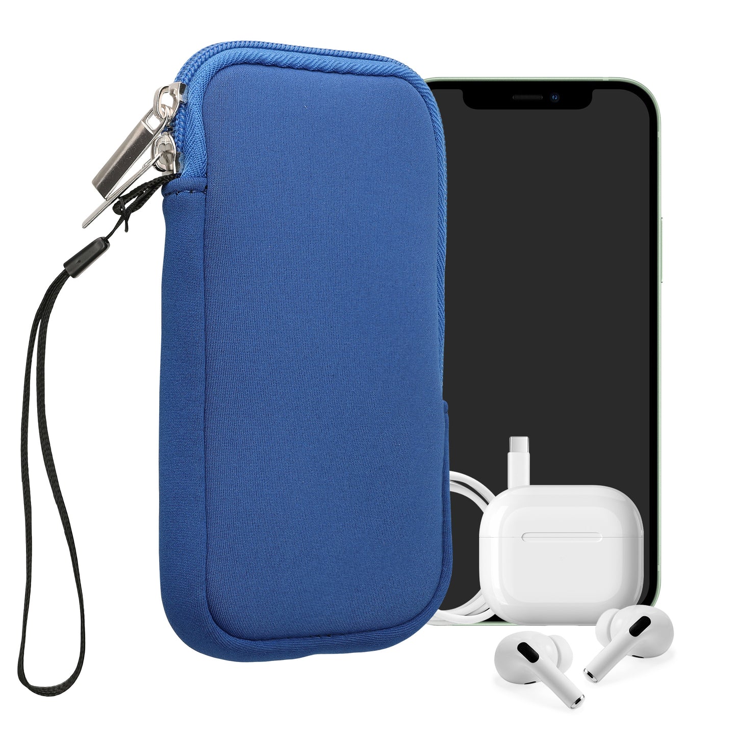 kwmobile Phone Pouch for Smartphones - 4.5" - Phone Bag 14.4 x 8.3 cm Inner Dimensions