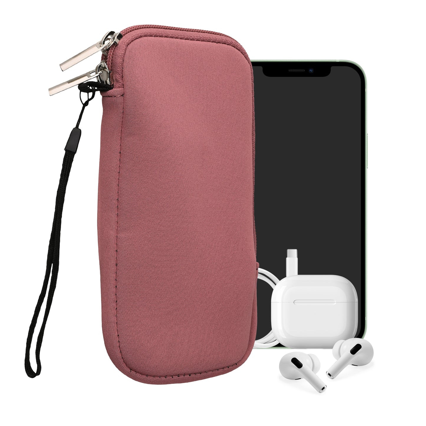 kwmobile Phone Pouch for Smartphones - 4.5" - Phone Bag 14.4 x 8.3 cm Inner Dimensions
