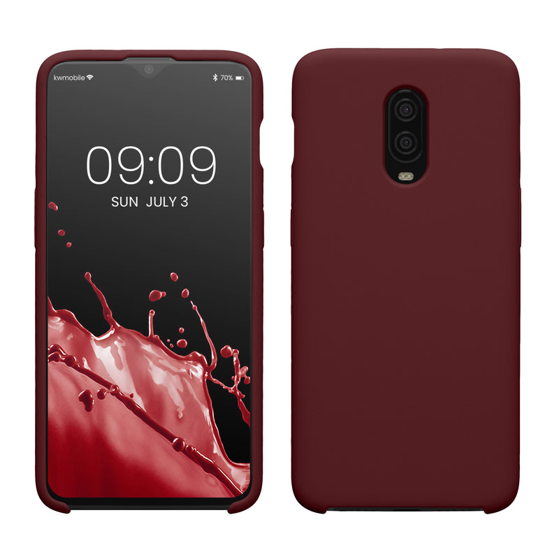 kwmobile Phone Case for OnePlus 6T - Silicone Cover - Wireless Charging - Protective Case