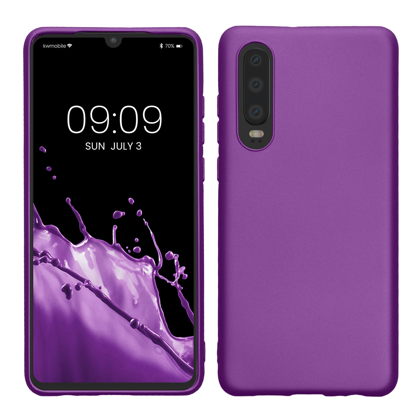 kwmobile Huawei P30 Case - Silicone Cover - Protective Case