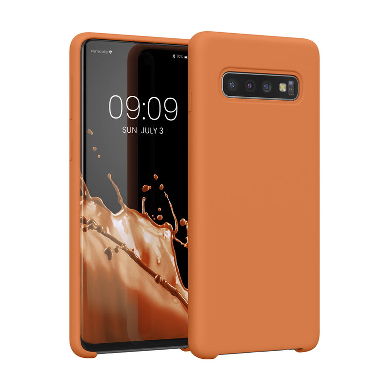 kwmobile Phone Case for Samsung Galaxy S10 Case Silicone Wireless Charging Protective Cover