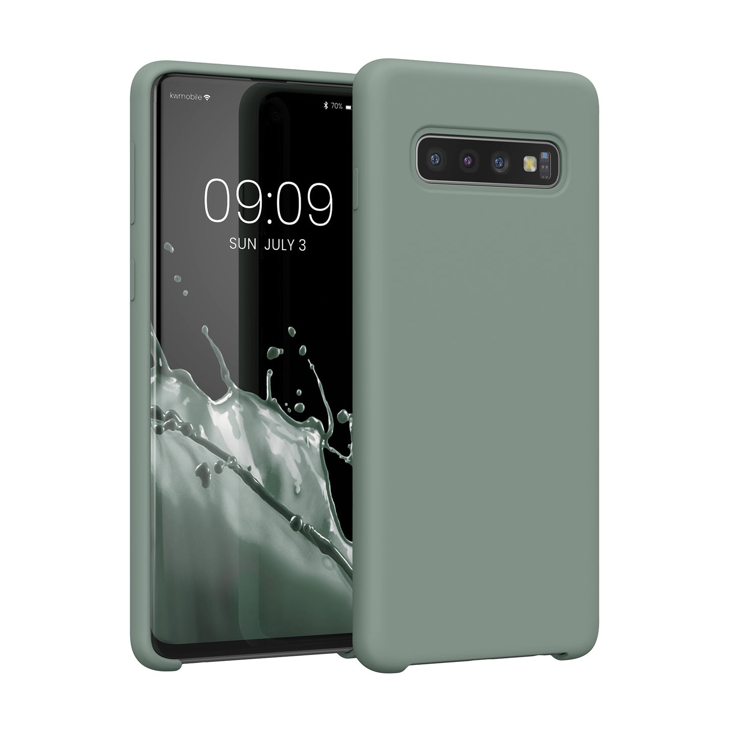 kwmobile Phone Case for Samsung Galaxy S10 Case Silicone Wireless Charging Protective Cover