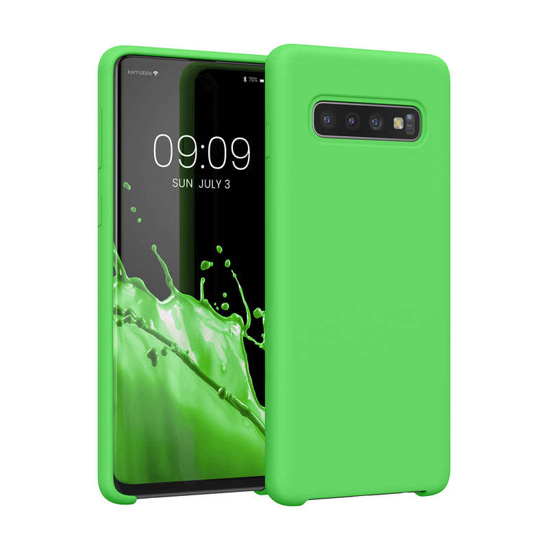 kwmobile Phone Case for Samsung Galaxy S10 Case Silicone Wireless Charging Protective Cover