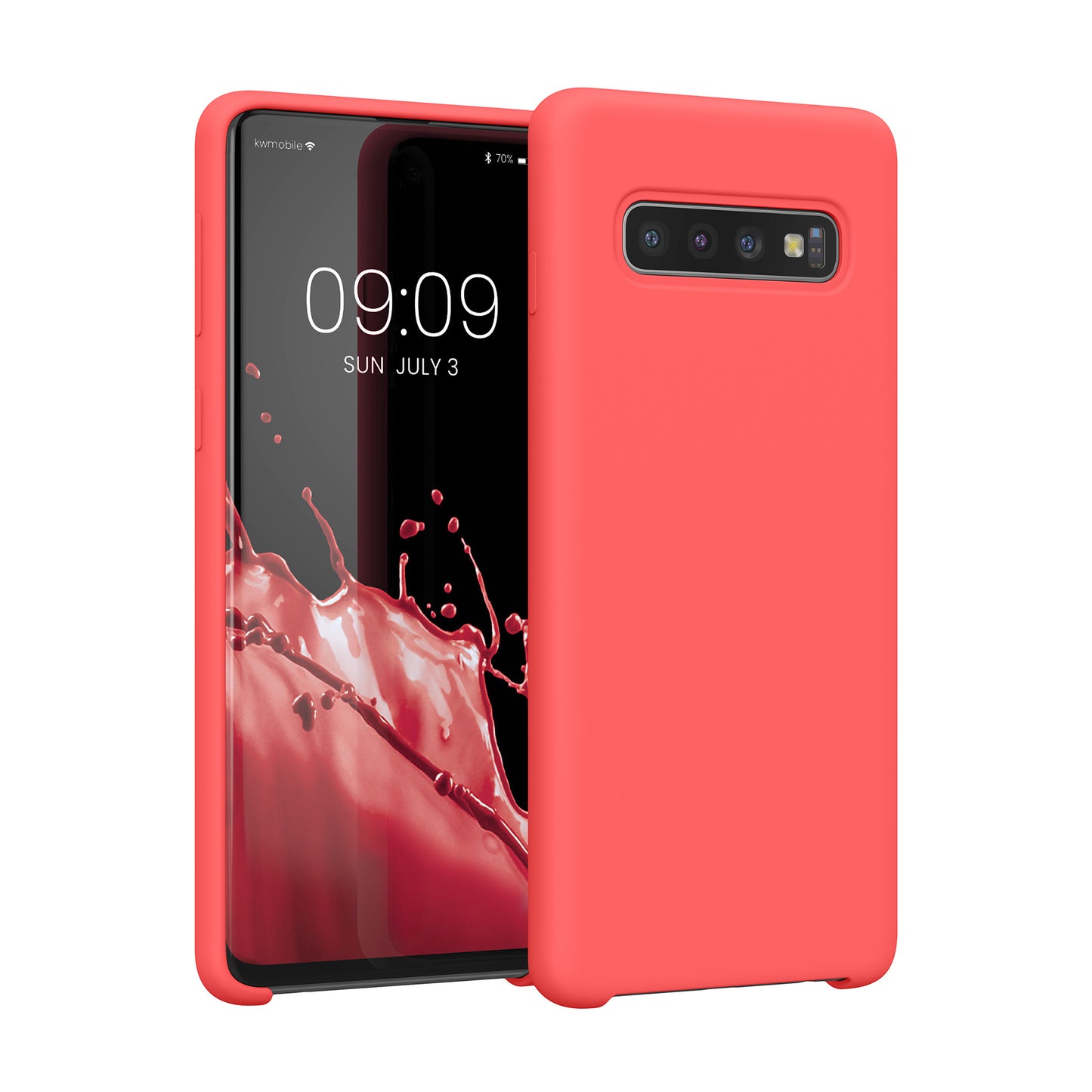 kwmobile Phone Case for Samsung Galaxy S10 Case Silicone Wireless Charging Protective Cover