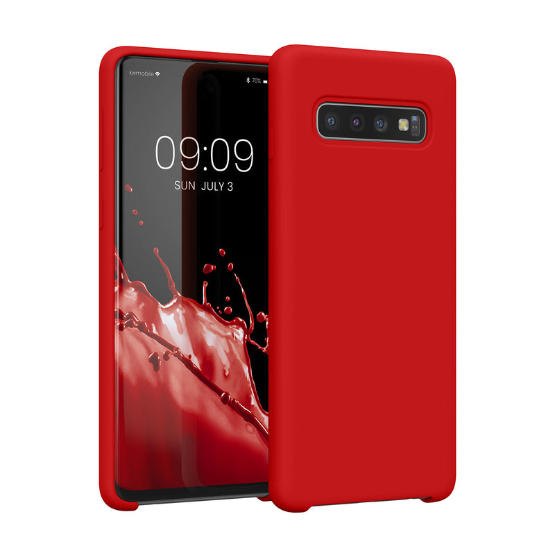 kwmobile Phone Case for Samsung Galaxy S10 Case Silicone Wireless Charging Protective Cover