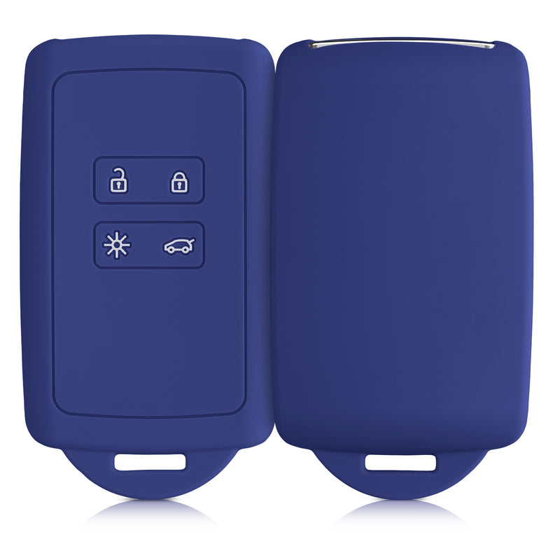 kwmobile Car Key Cover Compatible with Renault 4-Button Smart Key (Keyless Go Only)
