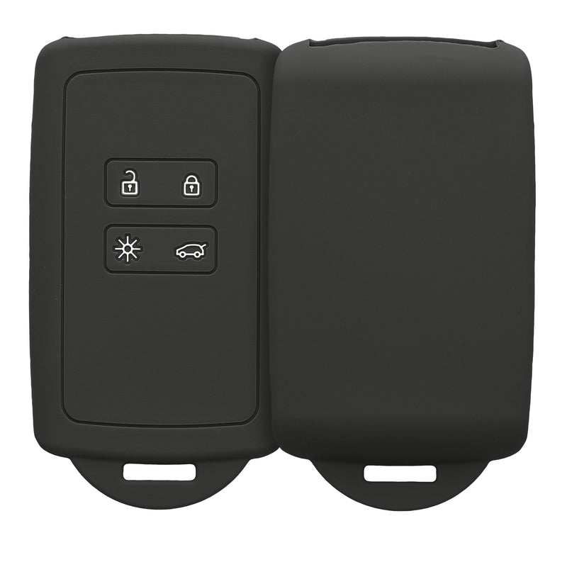 kwmobile Car Key Cover Compatible with Renault 4-Button Smart Key (Keyless Go Only)
