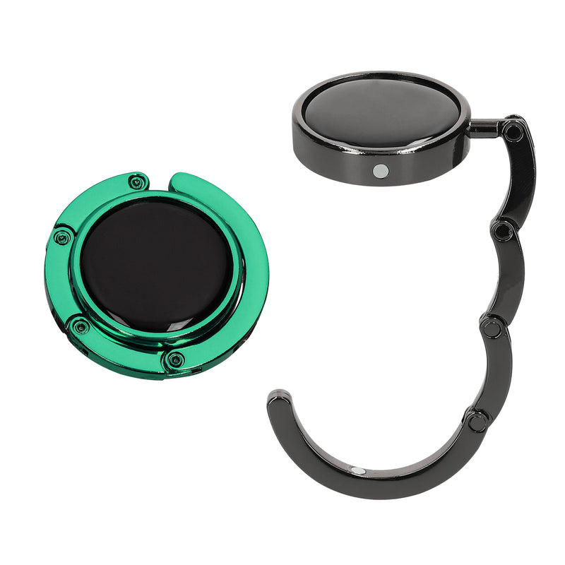 kwmobile Bag Holder for Table - 2x Handbag Holder for Table - Foldable Bag Hook - Bag Hanger - Bag Holder Hook - Table Hook Set