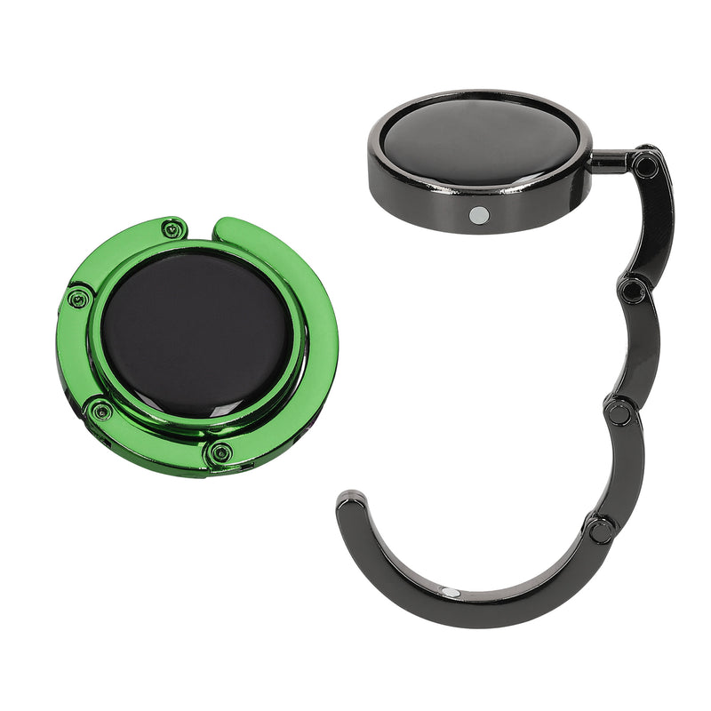 kwmobile Bag Holder for Table - 2x Handbag Holder for Table - Foldable Bag Hook - Bag Hanger - Bag Holder Hook - Table Hook Set
