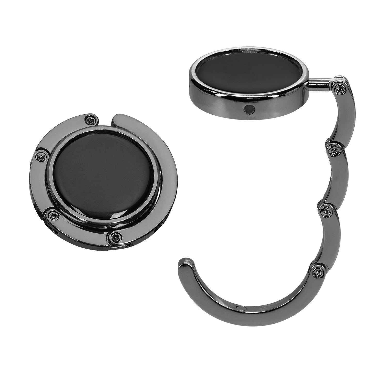 kwmobile Bag Holder for Table - 2x Handbag Holder for Table - Foldable Bag Hook - Bag Hanger - Bag Holder Hook - Table Hook Set