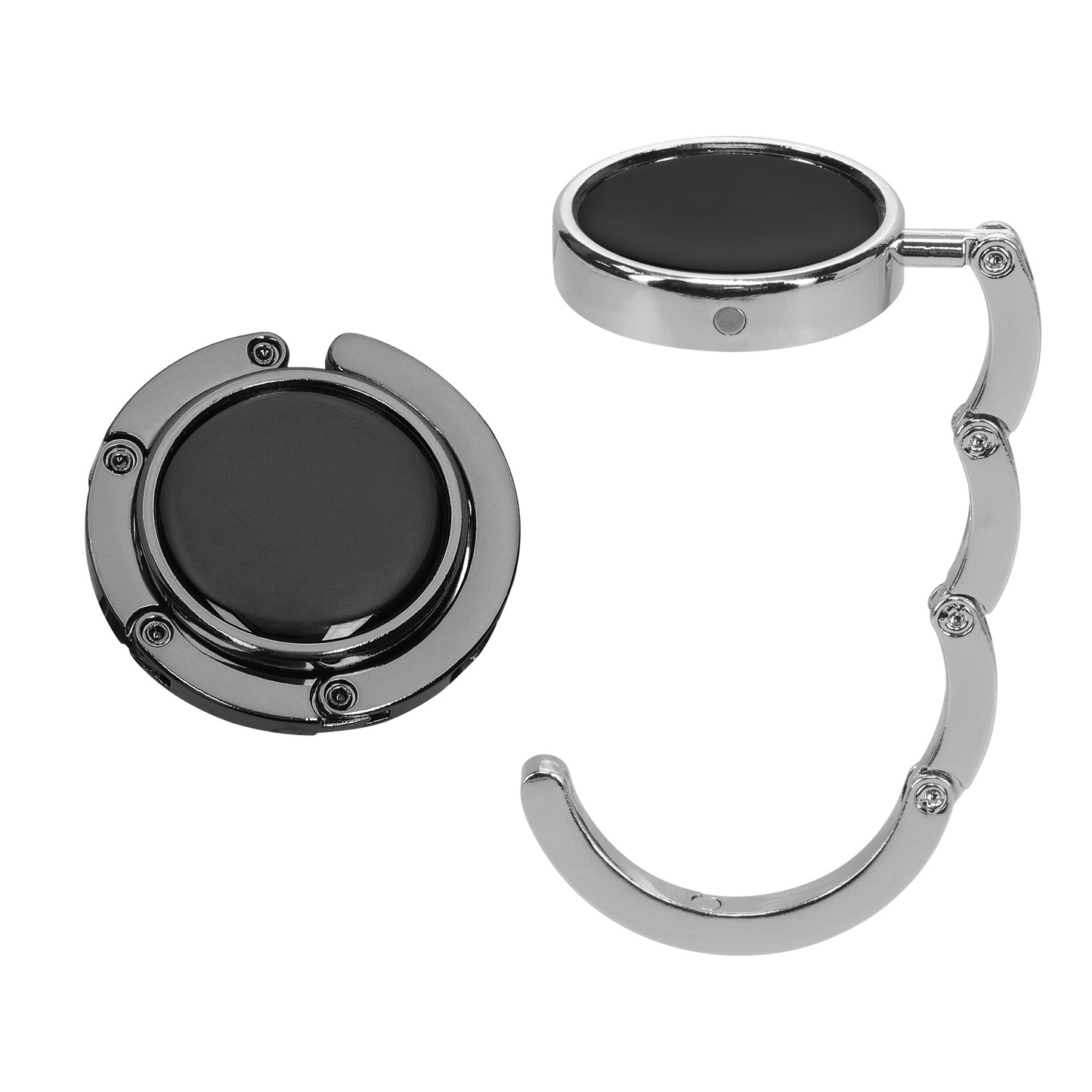 kwmobile Bag Holder for Table - 2x Handbag Holder for Table - Foldable Bag Hook - Bag Hanger - Bag Holder Hook - Table Hook Set