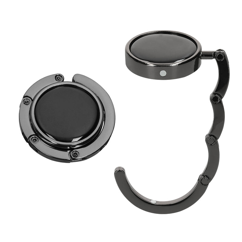 kwmobile Bag Holder for Table - 2x Handbag Holder for Table - Foldable Bag Hook - Bag Hanger - Bag Holder Hook - Table Hook Set