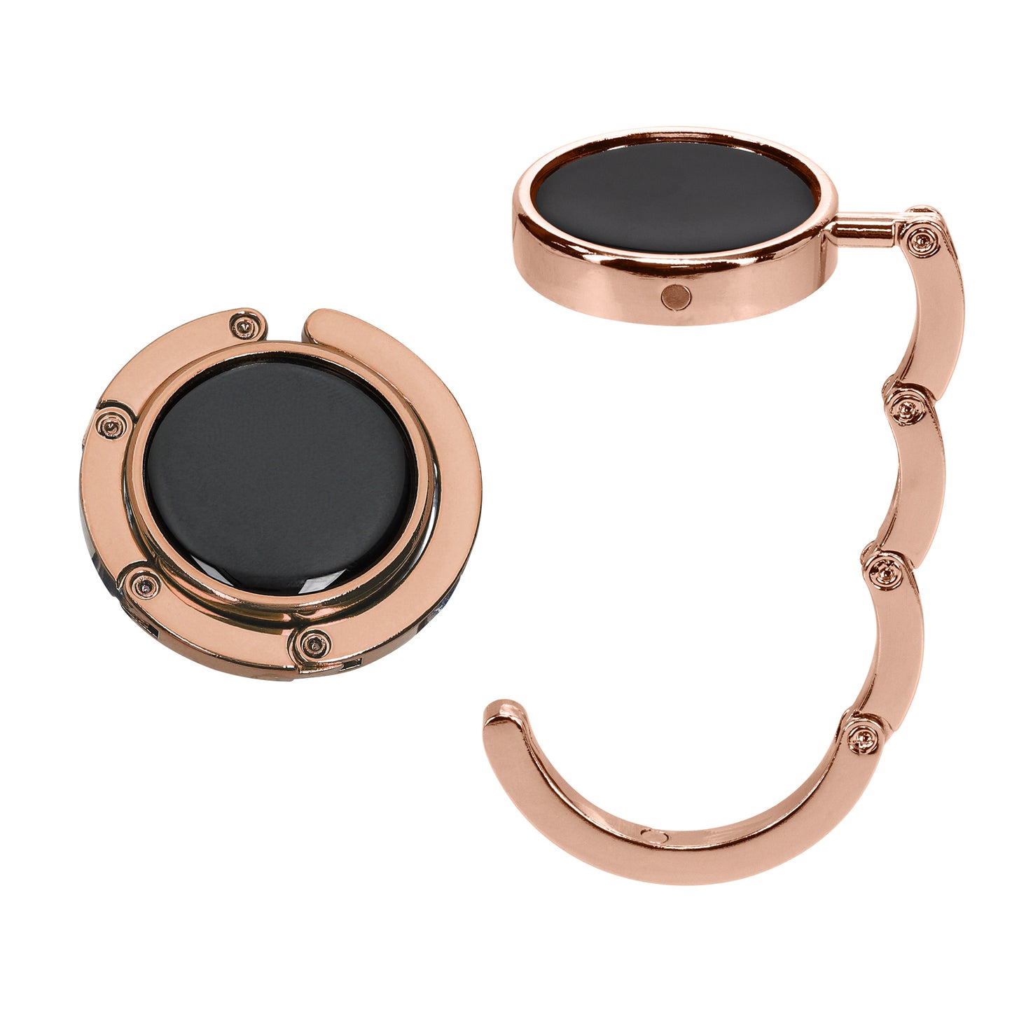 kwmobile Bag Holder for Table - 2x Handbag Holder for Table - Foldable Bag Hook - Bag Hanger - Bag Holder Hook - Table Hook Set