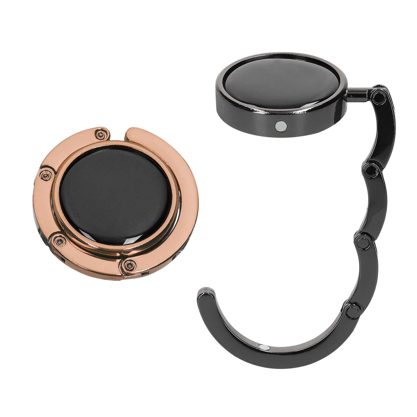 kwmobile Bag Holder for Table - 2x Handbag Holder for Table - Foldable Bag Hook - Bag Hanger - Bag Holder Hook - Table Hook Set