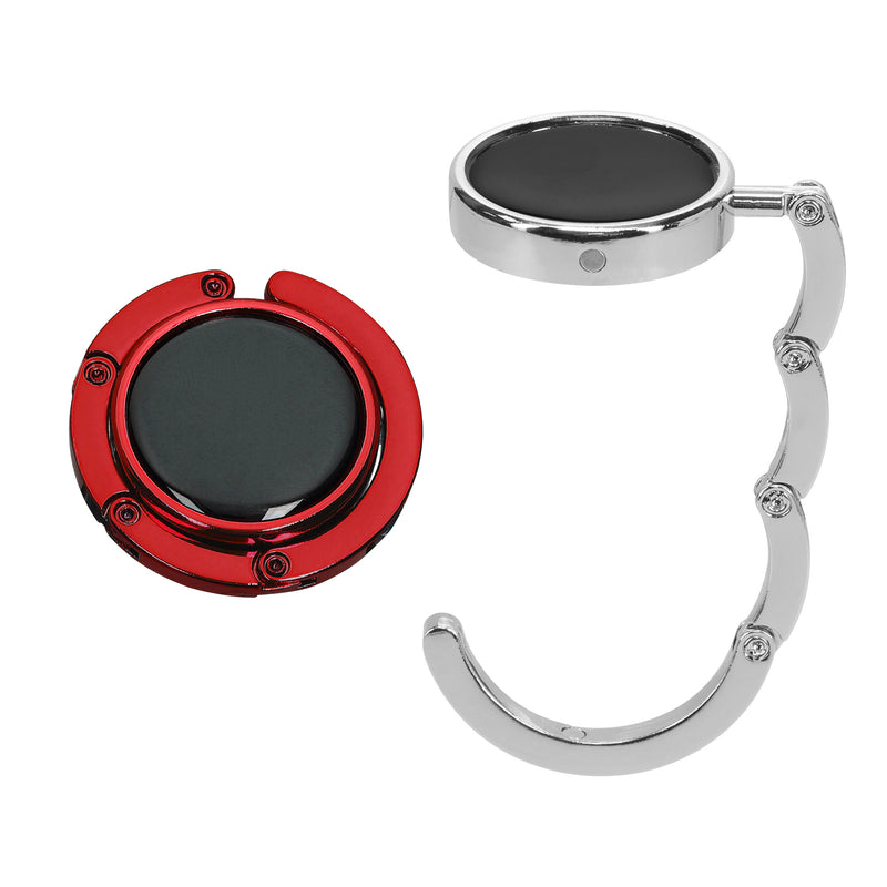 kwmobile Bag Holder for Table - 2x Handbag Holder for Table - Foldable Bag Hook - Bag Hanger - Bag Holder Hook - Table Hook Set