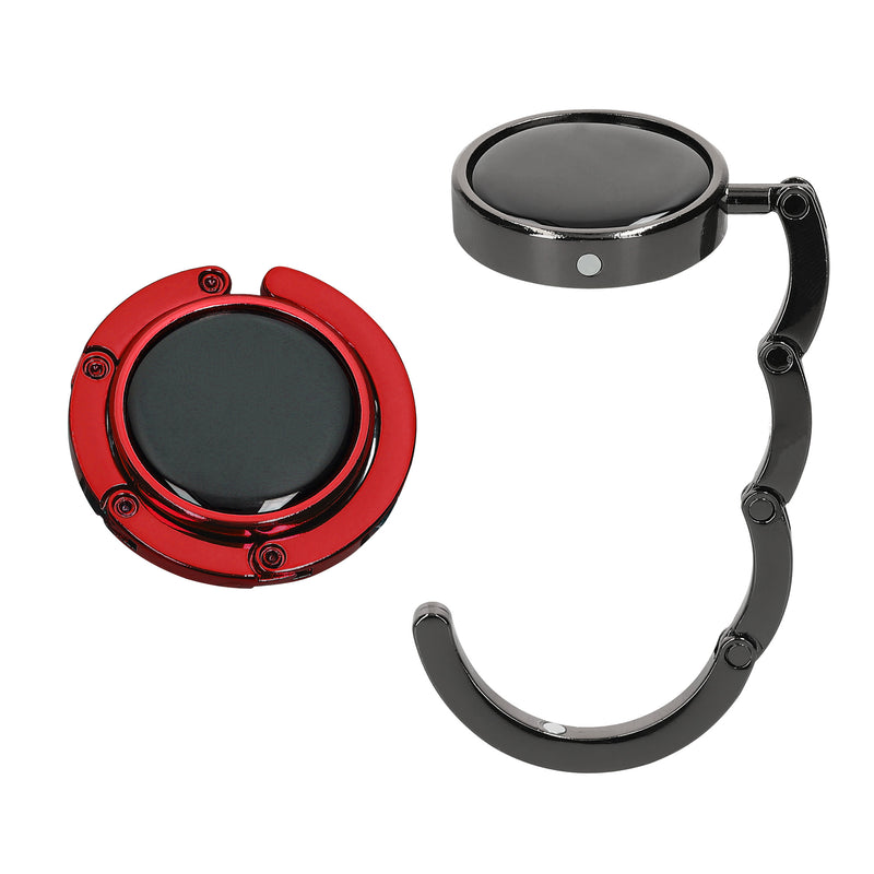 kwmobile Bag Holder for Table - 2x Handbag Holder for Table - Foldable Bag Hook - Bag Hanger - Bag Holder Hook - Table Hook Set