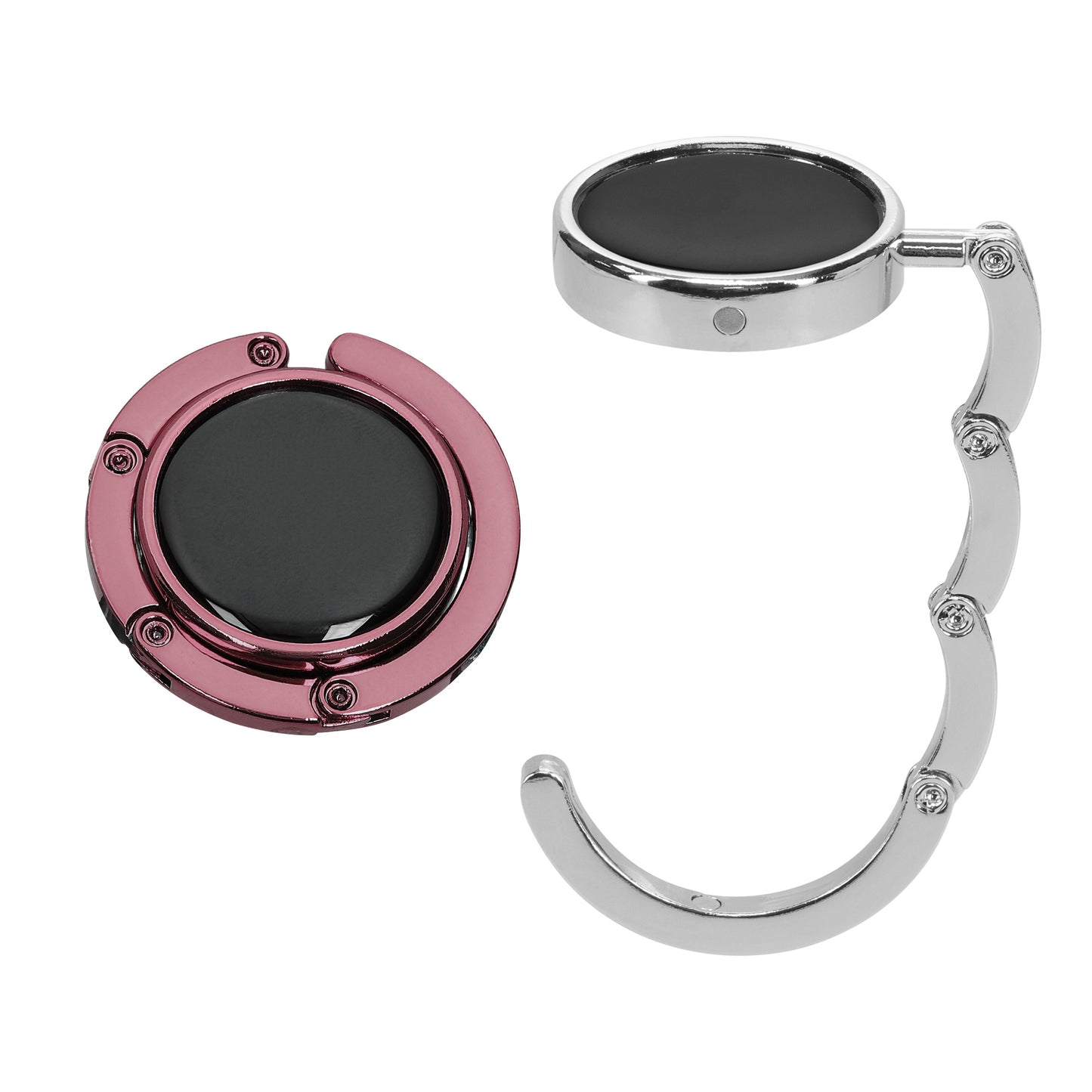 kwmobile Bag Holder for Table - 2x Handbag Holder for Table - Foldable Bag Hook - Bag Hanger - Bag Holder Hook - Table Hook Set