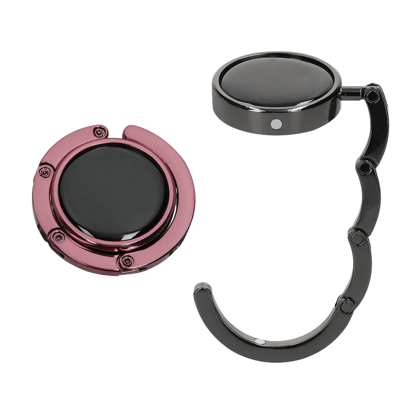 kwmobile Bag Holder for Table - 2x Handbag Holder for Table - Foldable Bag Hook - Bag Hanger - Bag Holder Hook - Table Hook Set