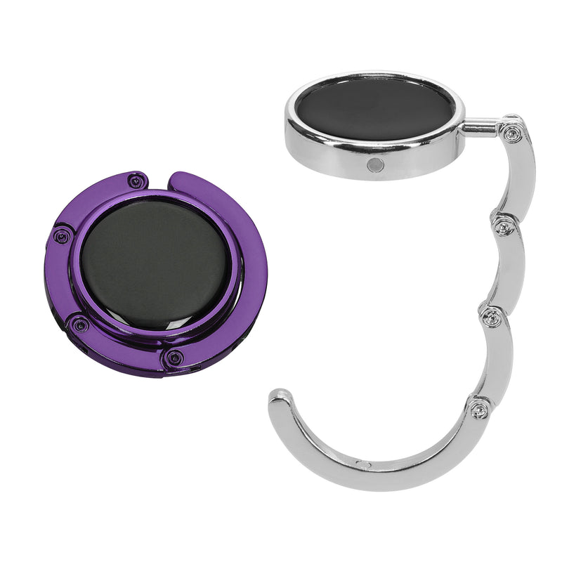 kwmobile Bag Holder for Table - 2x Handbag Holder for Table - Foldable Bag Hook - Bag Hanger - Bag Holder Hook - Table Hook Set