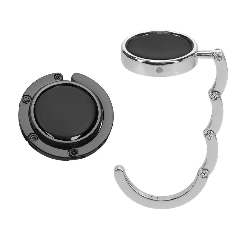 kwmobile Bag Holder for Table - 2x Handbag Holder for Table - Foldable Bag Hook - Bag Hanger - Bag Holder Hook - Table Hook Set