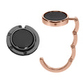 kwmobile Bag Holder for Table - 2x Handbag Holder for Table - Foldable Bag Hook - Bag Hanger - Bag Holder Hook - Table Hook Set