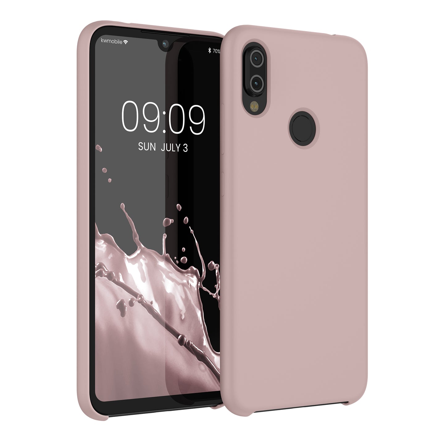 kwmobile Phone Case for Xiaomi Redmi Note 7 / Note 7 Pro - Silicone Case - Wireless Charging - Protective Cover