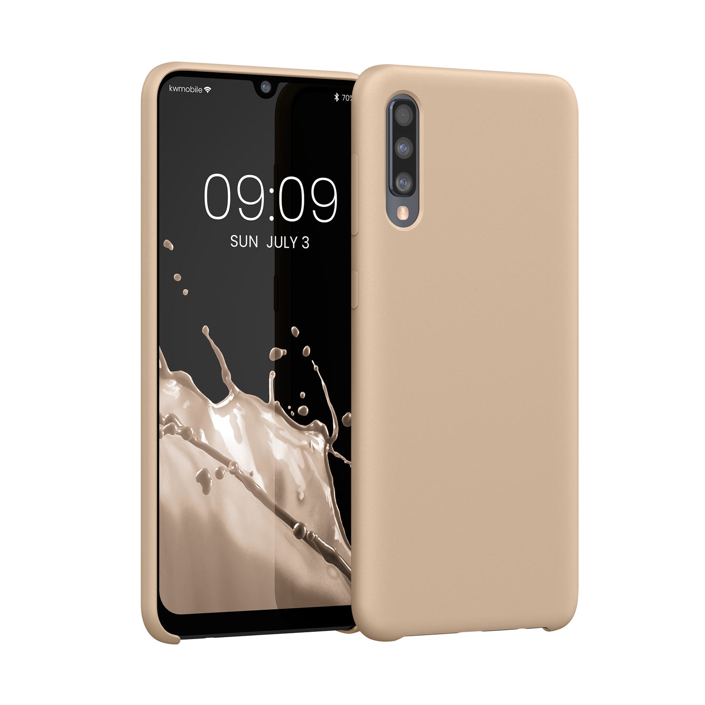 kwmobile Samsung Galaxy A50 Case - Silicone Cover - Wireless Charging - Protective Case Cover