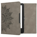 kwmobile Protective Case for Tolino Vision 1 / 2 / 3 / 4 HD Cover - eReader Case Made of Faux Leather with Auto Sleep Function - Compass Vintage