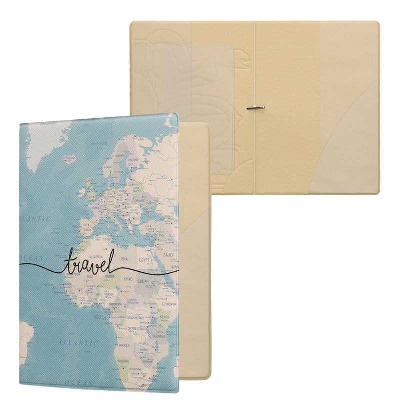 kwmobile Passport Holder Plastic Protective Cover ID Card Holder Vaccination Card Protector Passport Cover ID Card Case