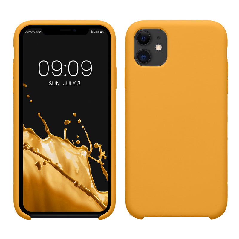 kwmobile Phone Case for Apple iPhone 11 - Silicone Case - Wireless Charging - Protective Cover