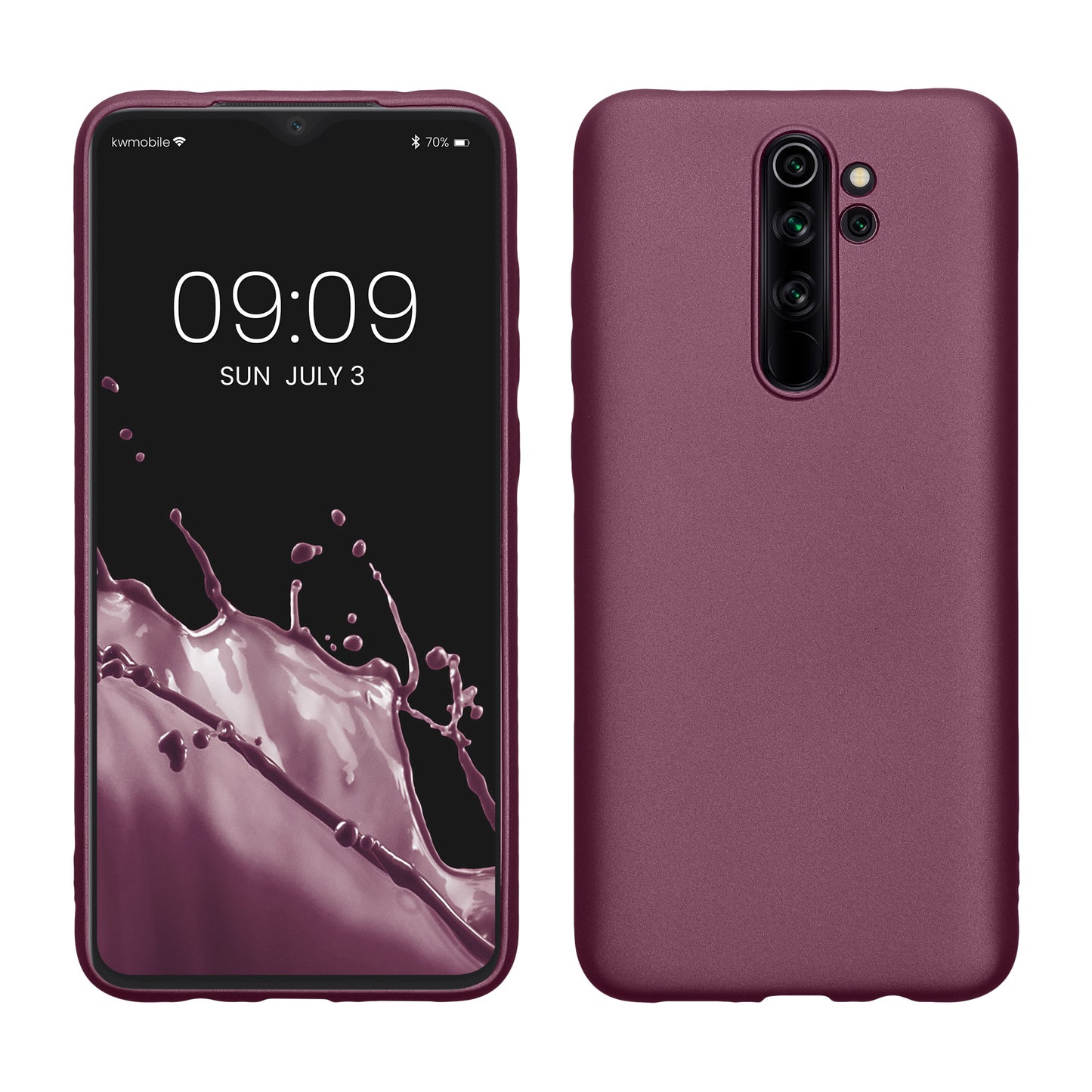 kwmobile Phone Case for Xiaomi Redmi Note 8 Pro - Silicone Case Protective Cover