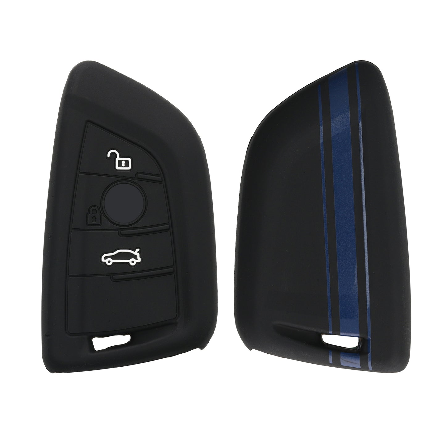 kwmobile Car Key Cover Compatible with BMW 3-Button Smart Key Car Key Cover