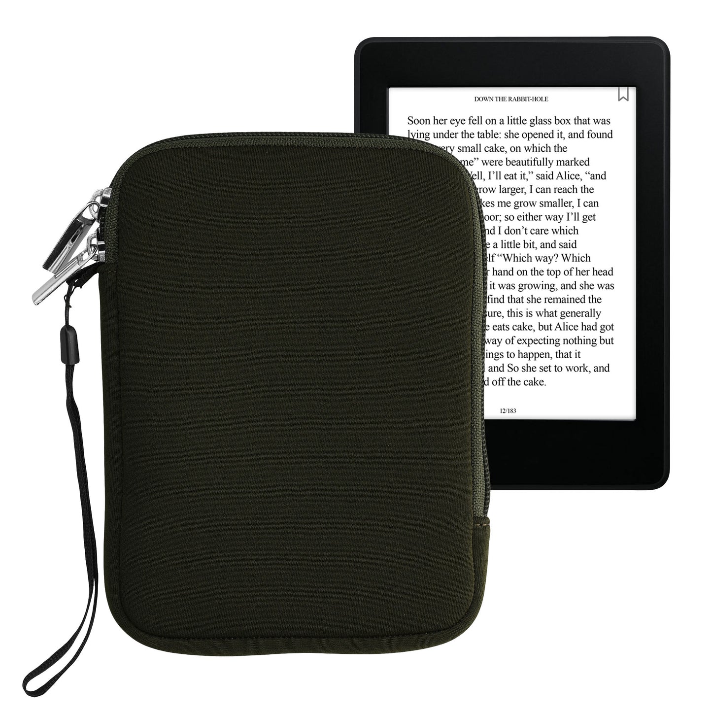 kwmobile Protective Bag for eReader Pouch Cover Case Protective Sleeve 17 x 12 x 2 cm Internal Dimensions