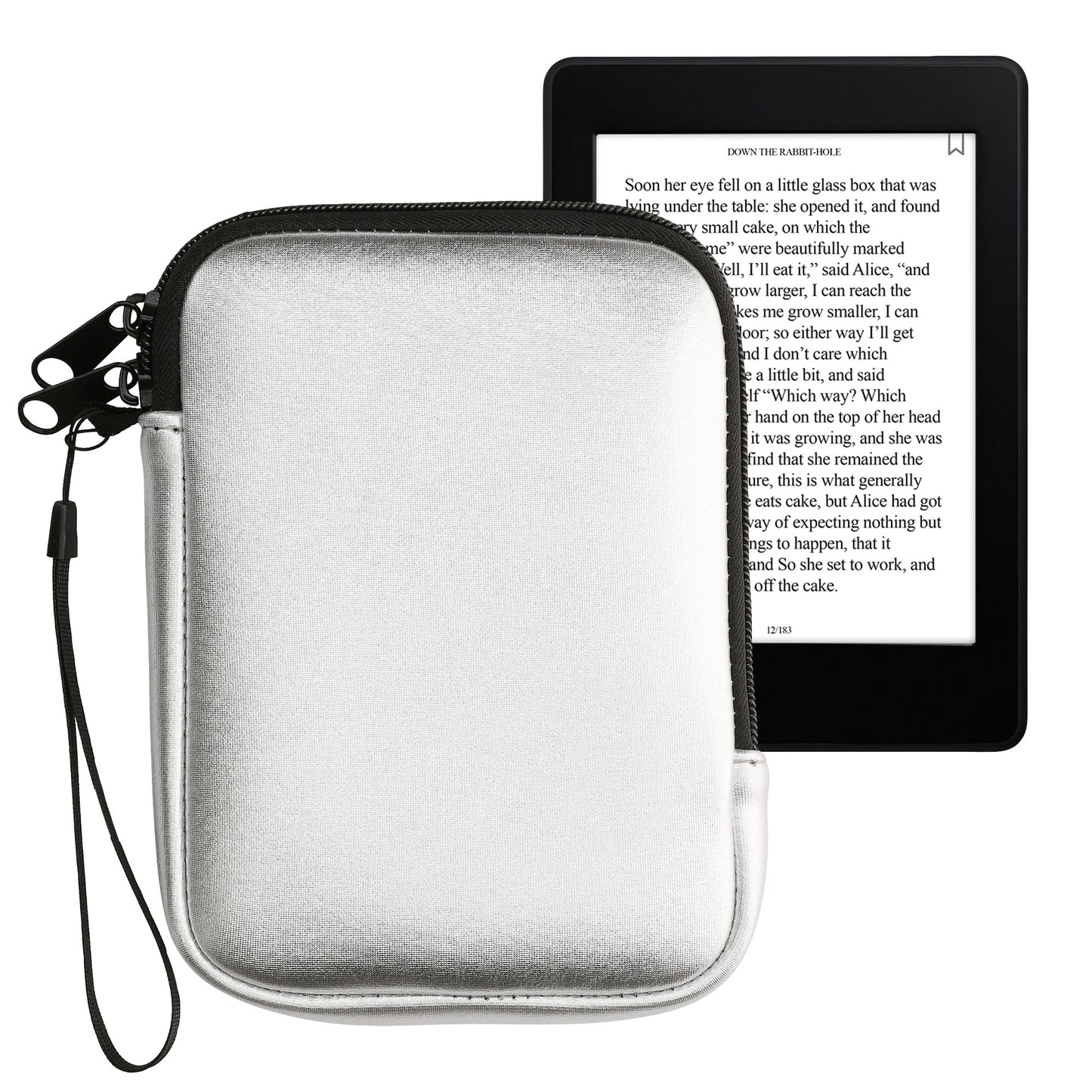 kwmobile Protective Bag for eReader Pouch Cover Case Protective Sleeve 17 x 12 x 2 cm Internal Dimensions