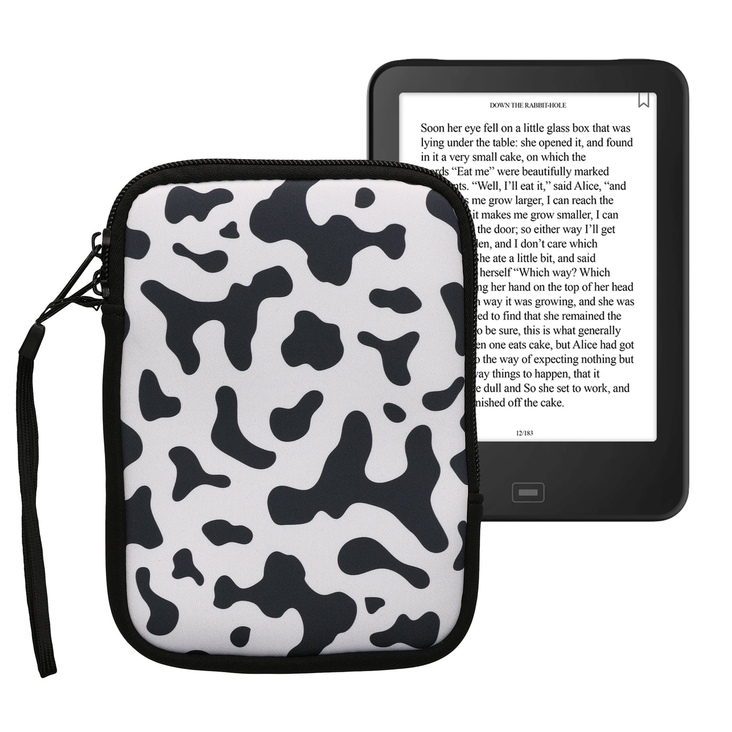 kwmobile Bag for eReader Protective Case Galaxy Tree Meadow 17 x 12 x 2 cm Inner Dimensions
